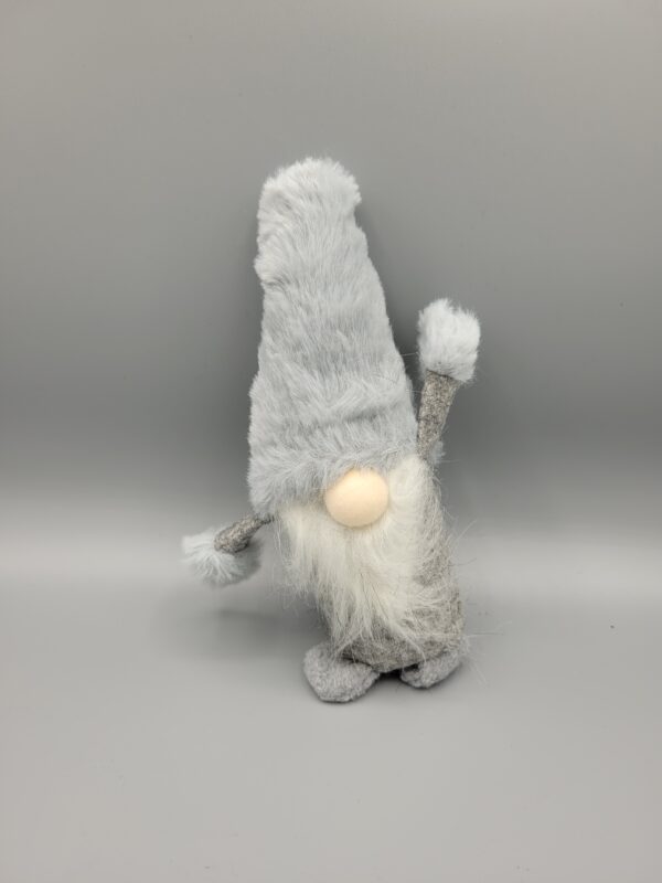 Wichtel Dekofigur 20cm hellgrau