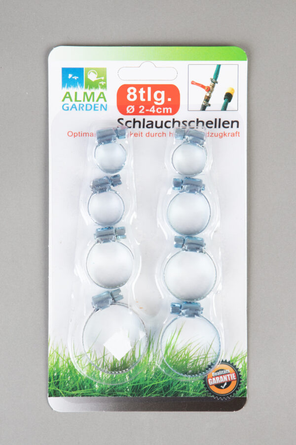 Schlauchschellen-Set  2-4cm  8tlg.