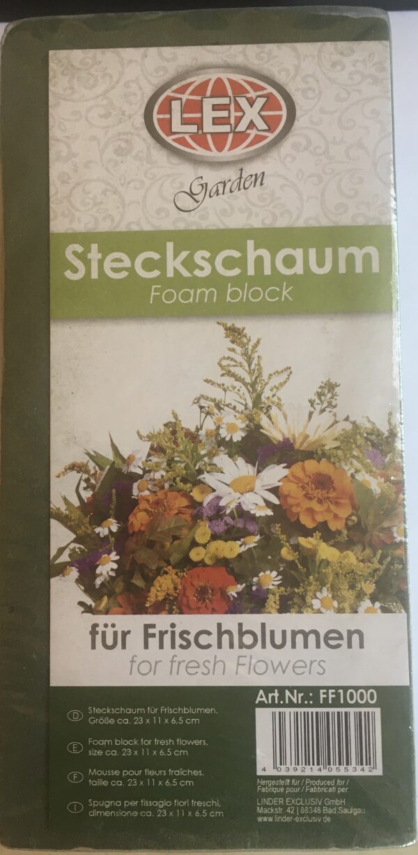 Blumensteckschaum Frischblumen 23 x 11 x 6,5cm