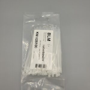 Kabelbinder 2,5 x 100 mm natur